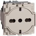 L.NOW - PRESA FLAT 16A STD GER-ITA SABBIA
