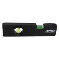 LIVELLA 2 FIALE 20CM NERA T.GOM