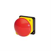 PULSANTIERA FUNGO ROSSO A IMPULSO   90MM.