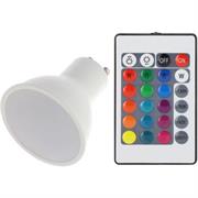 LAMP.LED CON TELECOM.GU10 5W 400LM RGBW 38° 15000h CRI80