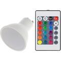 LAMP.LED CON TELECOM.GU10 5W 400LM RGBW 38° 15000h CRI80
