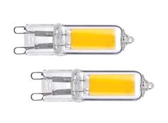 KIT 2PZ LAMPADINE LED G9 COB 4W 450LM 6500K 360°