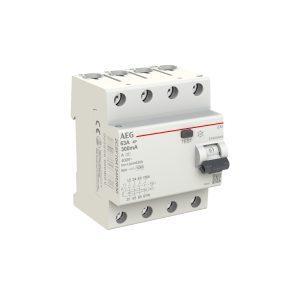 DIFF.PURO AEG EXI 4P 63A 30MA AC 4M