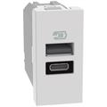 MATIXGO - CARICATORE USB AC 1M BIANCO