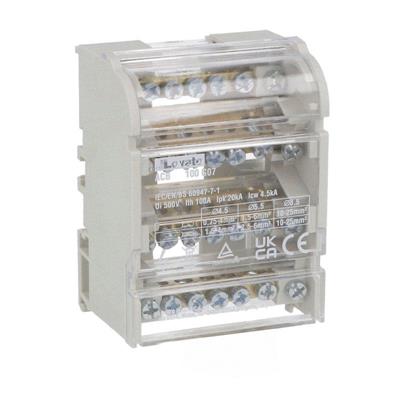 RIPARTITORE DI POTENZA 4P 100A 7 CONN.