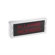 Lampada monof. ottico acustica in ABS con F