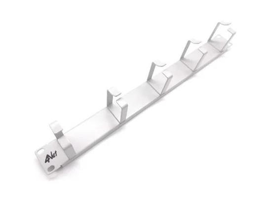 PANNELLO PASSACAVI GRIGIO 1U CON ANELLI