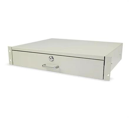 CASSETTO PORTADOCUMENTI 2U CON CHIAVE RAL 7