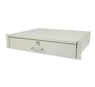 CASSETTO PORTADOCUMENTI 2U CON CHIAVE RAL 7