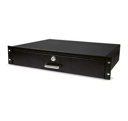 CASSETTO PORTADOCUMENTI 2U CON CHIAVE RAL 9