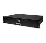 CASSETTO PORTADOCUMENTI 2U CON CHIAVE RAL 9