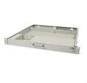 CASSETTO PORTA TASTIERA 1U CON CHIAVE RAL 7