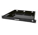 CASSETTO PORTA TASTIERA 1U CON CHIAVE RAL 9
