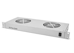 CASSETTO VENTILANTE 2 VENTOLE 1U
