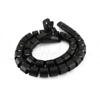 COPRICAVO FLESSIBILE 1M NERO D.30MM