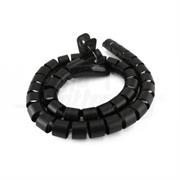 COPRICAVO FLESSIBILE 1M NERO D.30MM