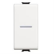 MATIX - PULSANTE AX 1P NO 10A 1M BIANCO