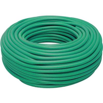 Tubo corrugato 33212 in PVC d. 20 verde TF