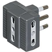 KIT - ADATTATORE TRIS 3 BIPASSO 16A GRIG