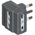 KIT - ADATTATORE TRIS 3 BIPASSO 16A GRIG