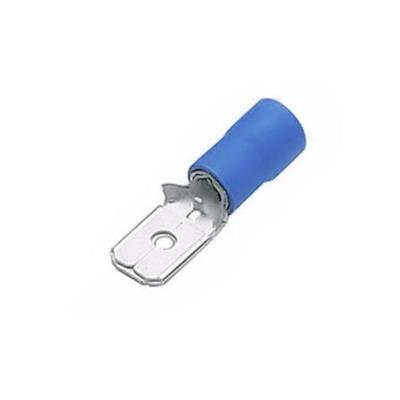INNESTO MASCHIO BLU 6,3X0,8 ISOLATO PC SOST
