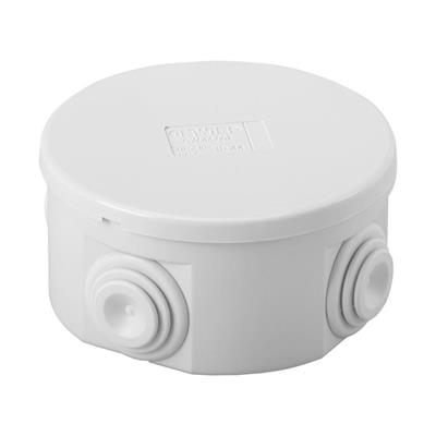 CASSETTA IP44 DIAM.80X40 CON PASSACAVI