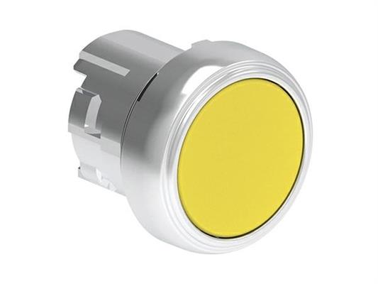 PULSANTE LUMINOSO MET. RASATO GIALLO
