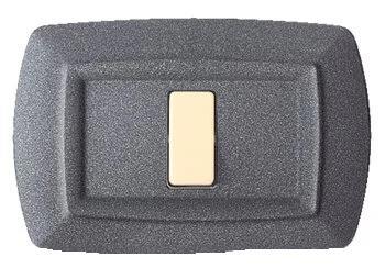 PLACCA TONDO' 2 MOD.VULC. GRIGIO NOTTE