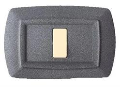 PLACCA TONDO' 2 MOD.VULC. GRIGIO NOTTE