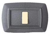 PLACCA TONDO' 2 MOD.VULC. GRIGIO NOTTE