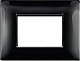 Placca MyLife Q 3 moduli nero