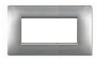Placca MyLife Q 4 mod.alluminio chiaro