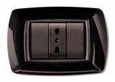 Placca MyLife 3 moduli nero