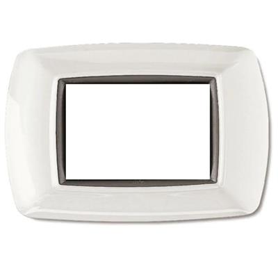 Placca MyLife 3 moduli bianco