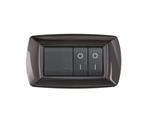 placca mylife 4 moduli grigio scuro