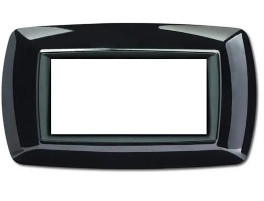 Placca MyLife 4 moduli nero