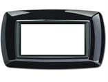 Placca MyLife 4 moduli nero