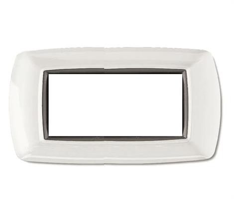 Placca MyLife 4 moduli bianco