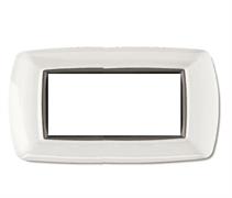 Placca MyLife 4 moduli bianco