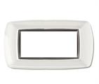 Placca MyLife 4 moduli bianco