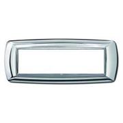 Placca MyLife 7 moduli cromo