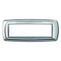 Placca MyLife 7 moduli cromo
