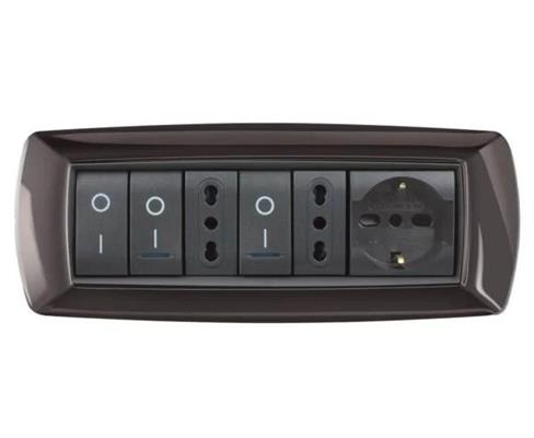Placca MyLife 7 mod.grigio scuro
