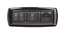 Placca MyLife 7 moduli nero