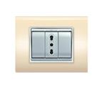 Placca NewPrestige 3 moduli avorio