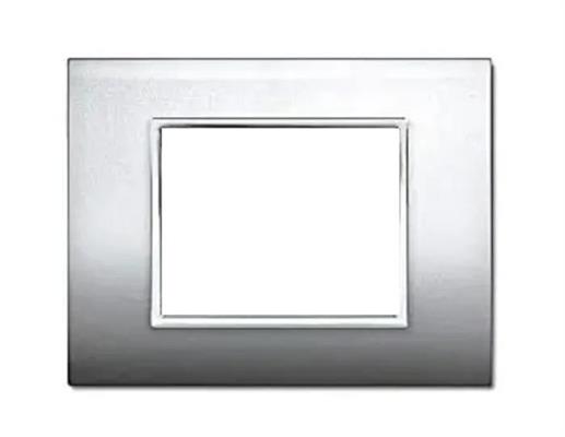 Placca NewPrestige 3 mod.alluminio ch.