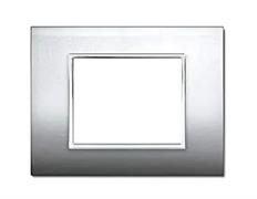 Placca NewPrestige 3 mod.alluminio ch.