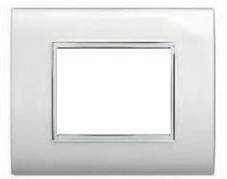 Placca NewPrestige 3 moduli bianco