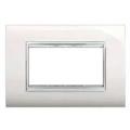 Placca NewPrestige 4 moduli bianco