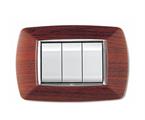 Placca MyLife 3 mod.legno scuro